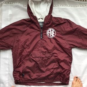 Charles River alpha phi windbreaker/raincoat